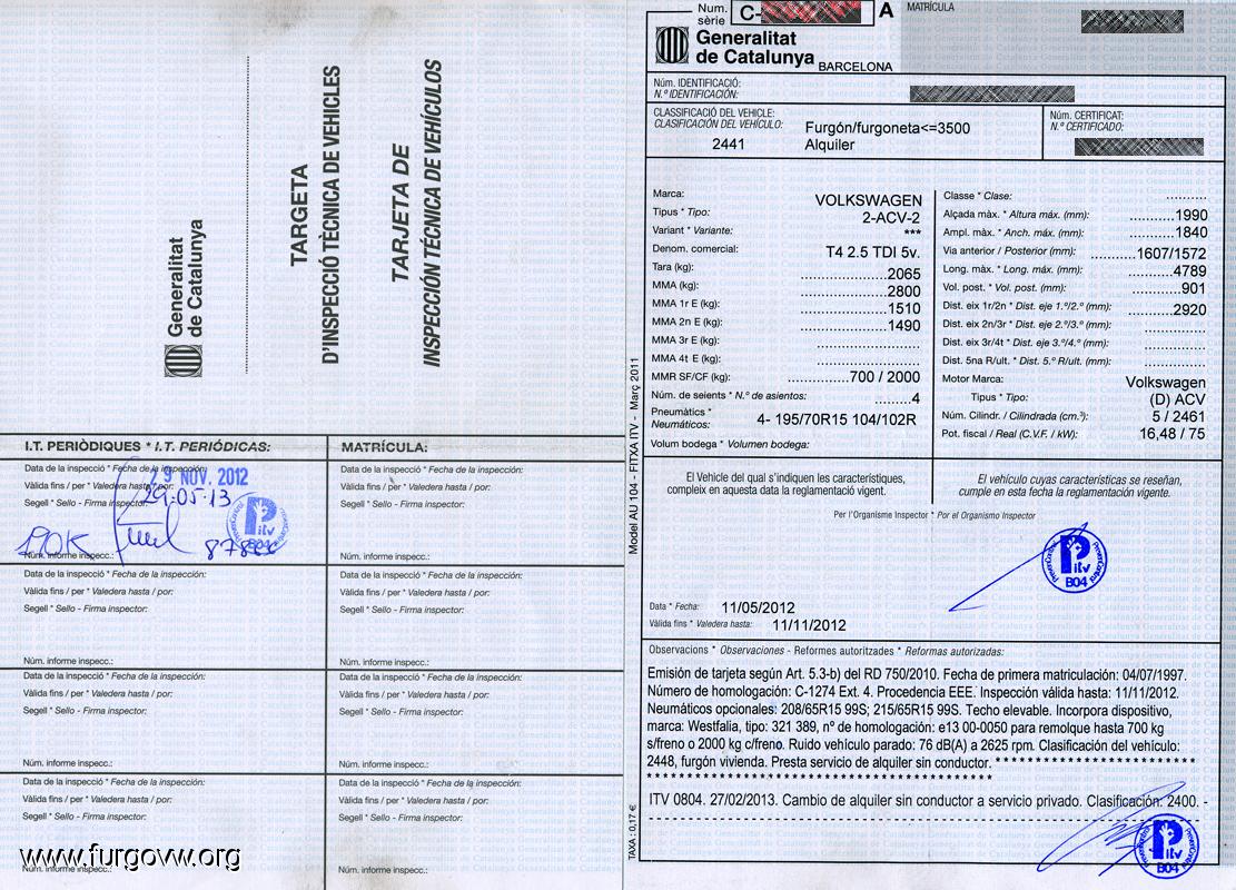 Ficha tecnica de nissan primastar #10