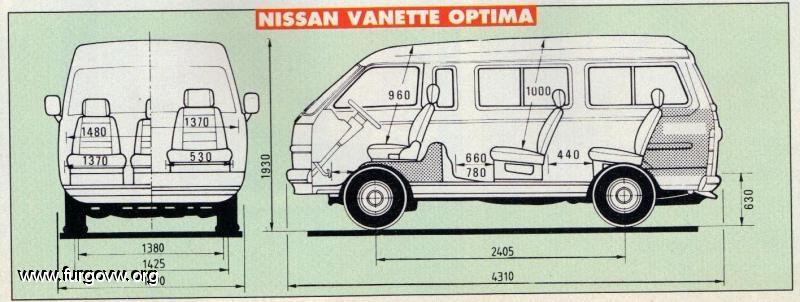 Medidas de nissan vanette cargo #8