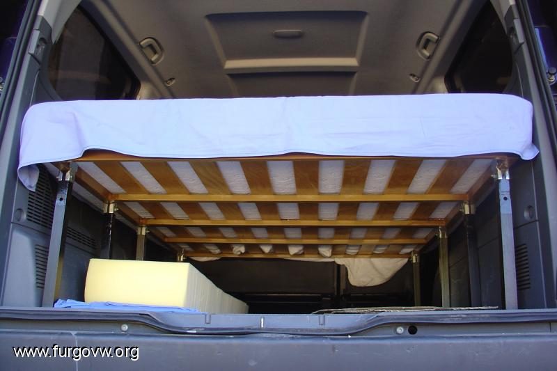 Hacer asiento cama mercedes vito #3