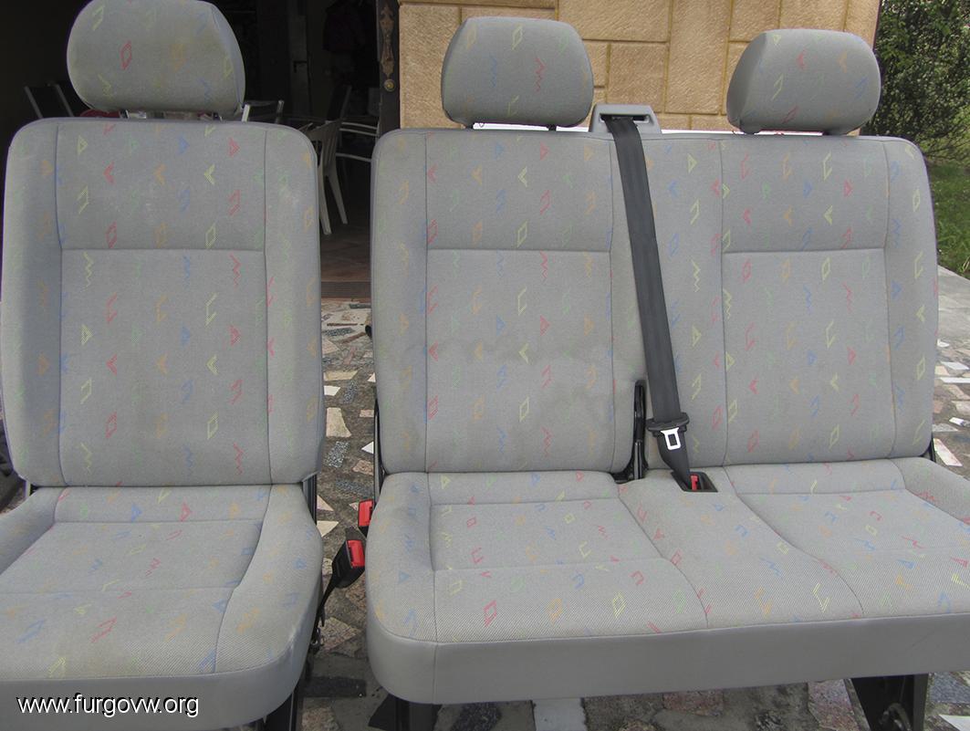 2ª y 3ª fila asientos Transporter