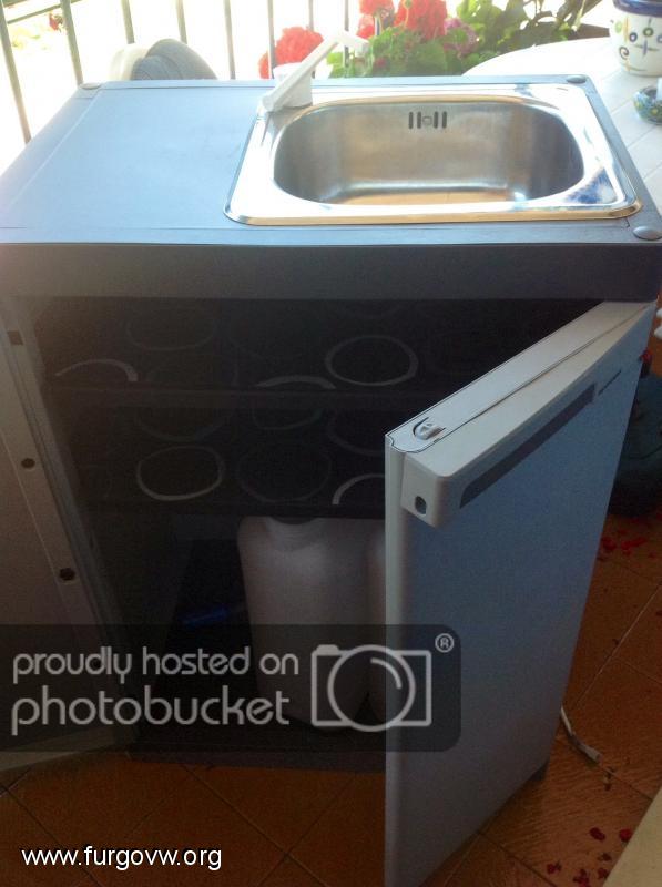 Armario fregadero de resina